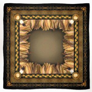Egyptian Dream Catcher Tribal Wedding Shawl, Chiffon Oversized Square Scarf